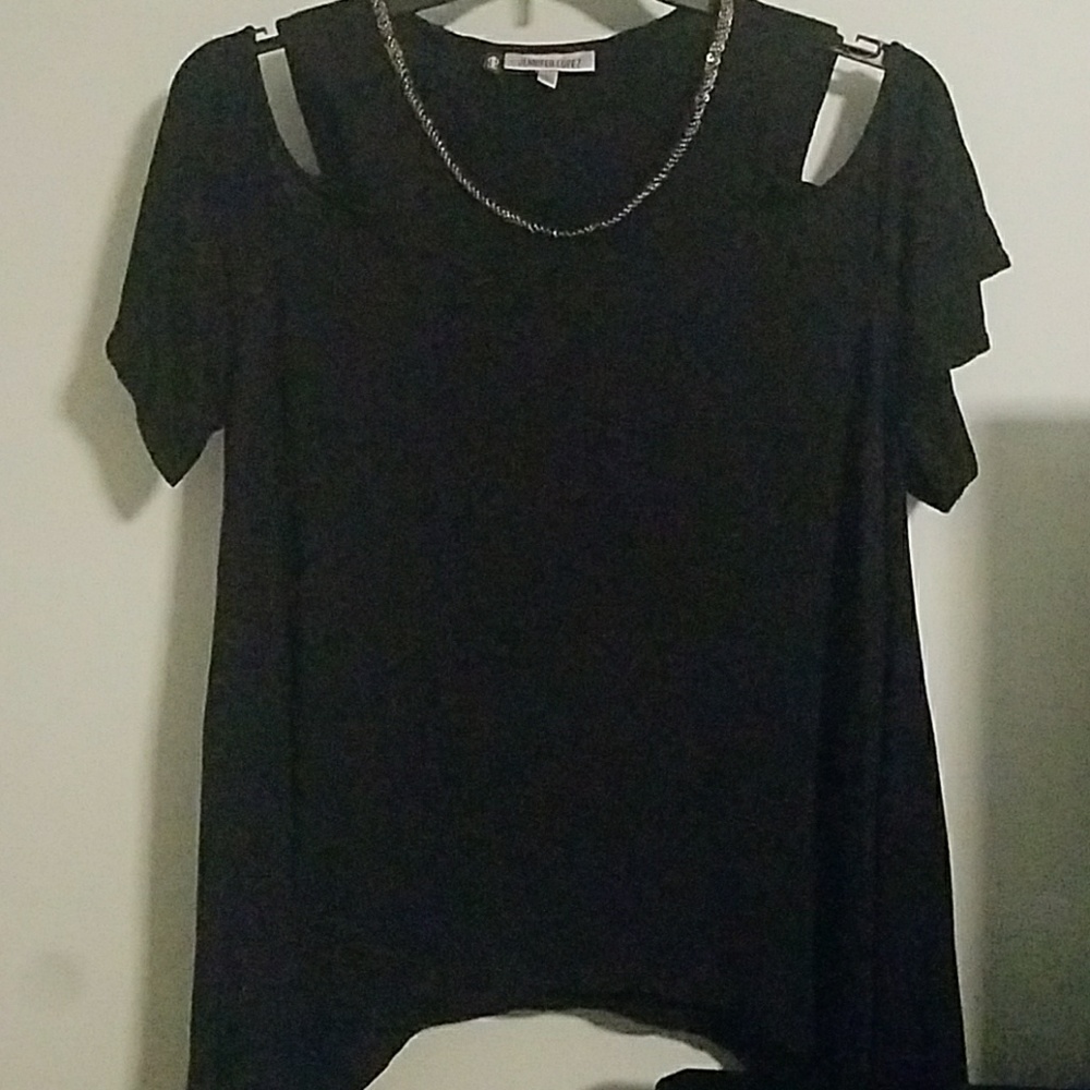 Jennifer Lopez Cold Shoulder Top XL